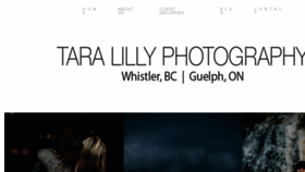 What Taralillyphotography.com website looked like in 2016 (7 years ago)