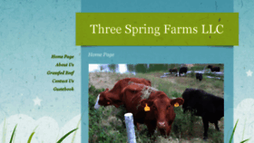 What Threespringfarms.com website looked like in 2016 (7 years ago)