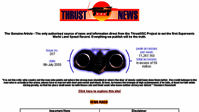 What Thrustssc.com website looked like in 2016 (7 years ago)