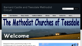 What Teesdalemethodists.co.uk website looked like in 2016 (7 years ago)