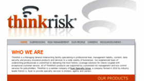 What Thinkriskins.com website looked like in 2016 (7 years ago)
