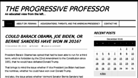 What Theprogressiveprofessor.com website looked like in 2016 (7 years ago)