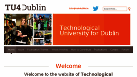 What Tu4dublin.ie website looked like in 2016 (7 years ago)