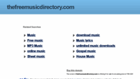 What Thefreemusicdirectory.com website looked like in 2016 (7 years ago)