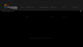 What Theouting.ie website looked like in 2016 (9 years ago)