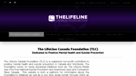 What Thelifelinecanada.ca website looked like in 2016 (7 years ago)