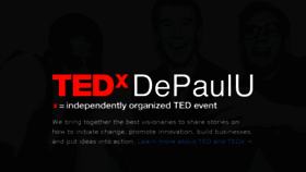 What Tedxdepaulu.com website looked like in 2016 (7 years ago)