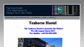 What Teahorsehostel.com website looked like in 2016 (7 years ago)