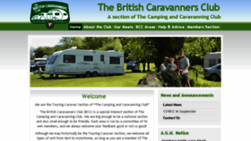 What Thebritishcaravannersclub.co.uk website looked like in 2016 (7 years ago)