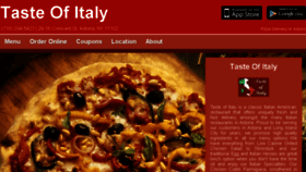 What Tasteitalyastoria.com website looked like in 2016 (7 years ago)