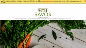 What Thesavorchef.com website looked like in 2016 (7 years ago)