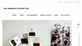 What Theorganicpantryco.com website looked like in 2016 (7 years ago)