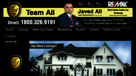 What Teamali.com website looked like in 2016 (7 years ago)