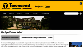 What Townsendbuildingsupply.com website looked like in 2016 (7 years ago)