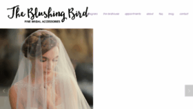 What Theblushingbird.com website looked like in 2016 (7 years ago)