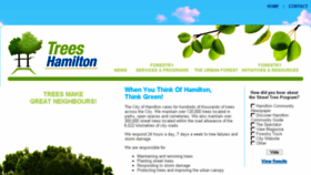 What Treeshamilton.ca website looked like in 2016 (7 years ago)