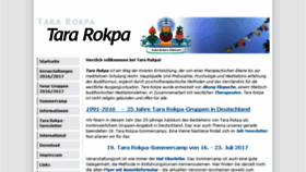 What Tararokpa.de website looked like in 2016 (7 years ago)