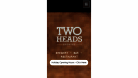 What Twoheadsbrewing.com website looked like in 2016 (7 years ago)