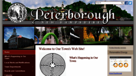 What Townofpeterborough.com website looked like in 2016 (7 years ago)