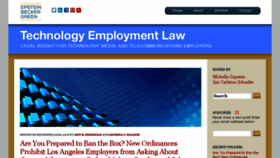 What Technologyemploymentlaw.com website looked like in 2016 (7 years ago)