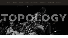What Topologymusic.com website looked like in 2016 (7 years ago)