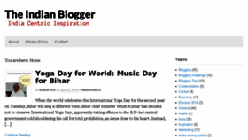 What Theindianblogger.com website looked like in 2016 (7 years ago)