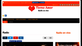 What Tiernoamor.com website looked like in 2016 (7 years ago)