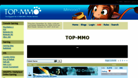 What Top-mmo.com website looked like in 2016 (7 years ago)