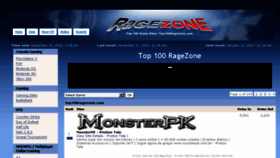 What Top100ragezone.com website looked like in 2016 (7 years ago)