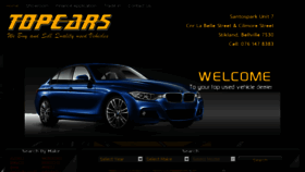 What Topcars.co.za website looked like in 2016 (7 years ago)