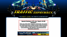 What Traffic-supremacy.com website looked like in 2016 (7 years ago)