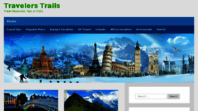 What Travelerstrails.com website looked like in 2016 (7 years ago)
