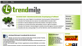 What Trendmile.com website looked like in 2016 (7 years ago)