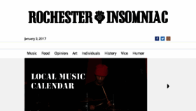 What Therochesterinsomniac.com website looked like in 2017 (7 years ago)