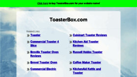 What Toasterbox.com website looked like in 2017 (7 years ago)