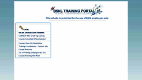 What Training.bsnl.co.in website looked like in 2017 (7 years ago)