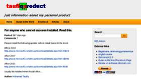 What Taufiqproduct.com website looked like in 2017 (7 years ago)