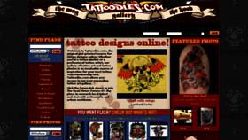 What Tattoodles.com website looked like in 2017 (7 years ago)