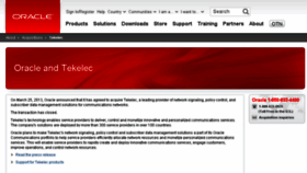 What Tekelec.com website looked like in 2017 (7 years ago)
