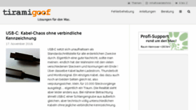 What Tiramigoof.de website looked like in 2017 (7 years ago)