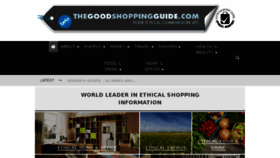 What Thegoodshoppingguide.com website looked like in 2017 (7 years ago)