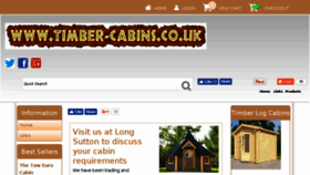 What Timber-cabins.co.uk website looked like in 2017 (7 years ago)