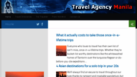What Travelagencymanila.com website looked like in 2017 (7 years ago)