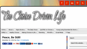 What Thechoicedrivenlife.com website looked like in 2017 (7 years ago)