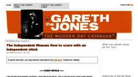 What Thegarethjones.com website looked like in 2017 (7 years ago)