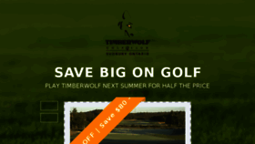 What Timberwolfgolf.com website looked like in 2017 (7 years ago)
