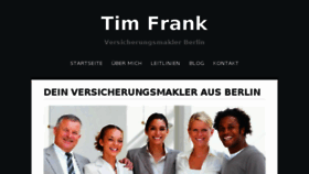 What Timfrank.de website looked like in 2017 (7 years ago)
