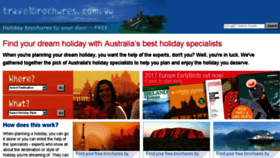 What Travelbrochures.com.au website looked like in 2017 (7 years ago)