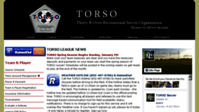 What Torsosoccer.org website looked like in 2017 (7 years ago)