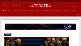 What Tercera.cl website looked like in 2017 (7 years ago)